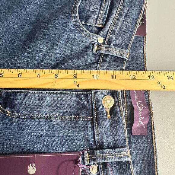 Gloria Vanderbilt Amanda Womens Jeans Size 8 Blue Denim Tapered Leg High Rise - Picture 12 of 15